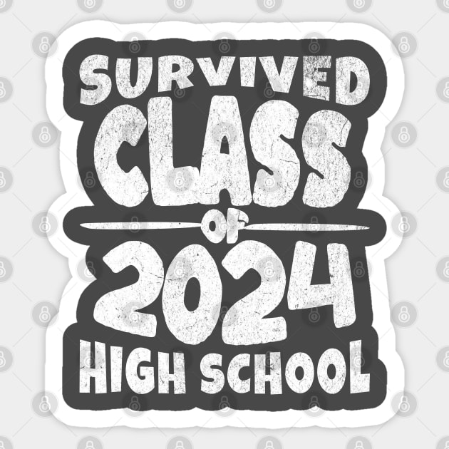 Survived High School Class of 2024 Sticker by daisyblue